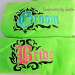 Mr and Mrs Beach Towel, Bride Beach Towel, Monogram Beach Towel, Personalized His & Hers Beach Towel, Wedding Shower Gifts, Custom Towels