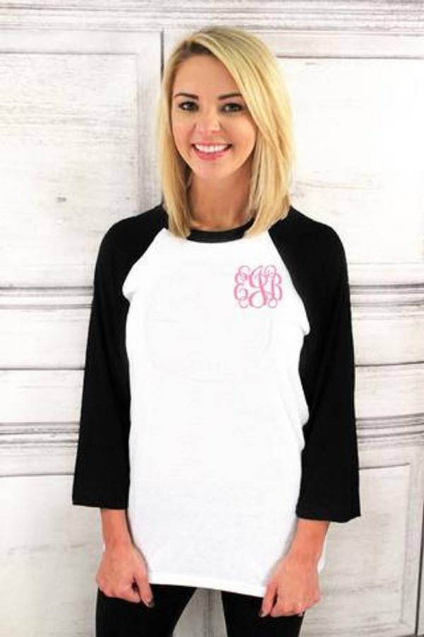 Monogrammed t-shirts all sizes