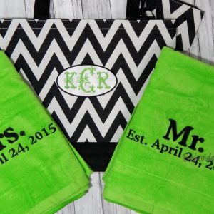 Mr and Mrs.Towels and Beach bag