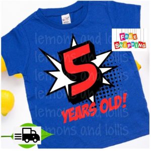 Super Hero Number shirt