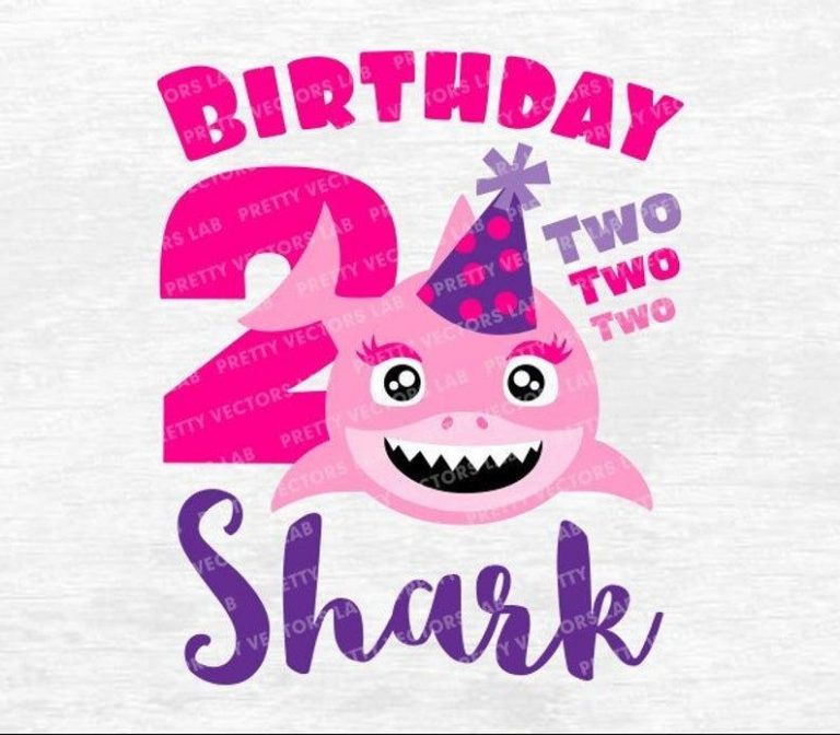 Girls Birthday Baby Shark shirts Personalized Embroidery & DTG Gifts
