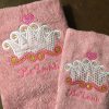 Personalized princess towel