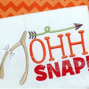 Oh snap shirt in embroidery