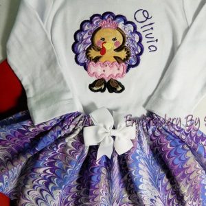 Personalized Baby Girl Thanksgiving Outfit