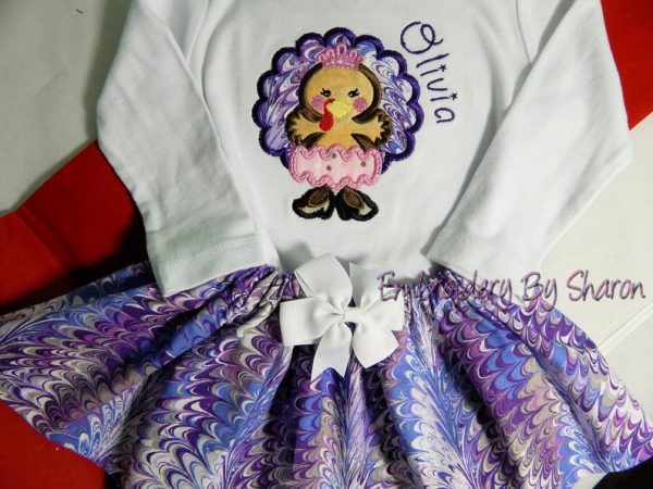 Personalized Baby Girl Thanksgiving Outfit