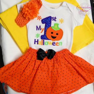 1st Halloween baby girls