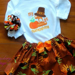 First Thanksgiving Outfit for girls