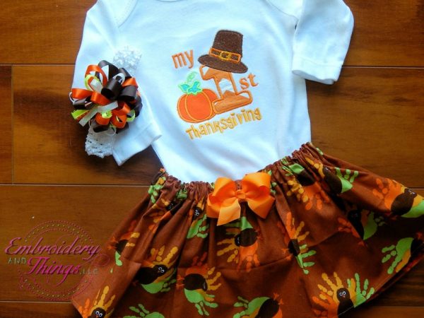 First Thanksgiving Outfit for girls