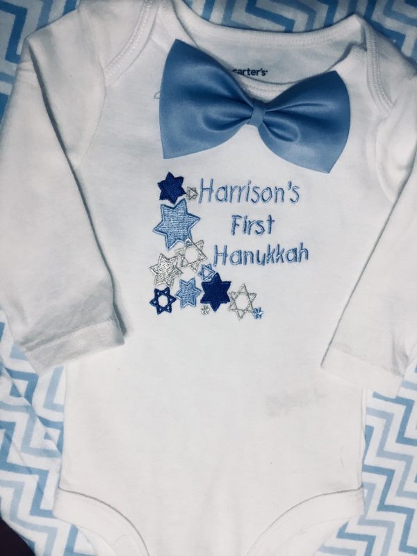 My First Hanukkah boys Bodysuit