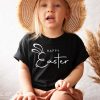 Happy Easter top for all ages, Easter with a cross tee or sweatshirt