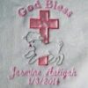 Baby girl Baptism Blanket, Personalized Baby Birth Blanket- and great for Baptism Blanket also/ Christening too Baby girl Baptism Blanket, Personalized Baby Birth Blanket- and great for Baptism Blanket also/ Christening too