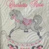 Heirloom baby quilt for girls or boys, makes a treasured gift, Rocking Horse Baby blanket monogrammed or personalized for boys or girls Heirloom baby quilt for girls or boys, makes a treasured gift, Rocking Horse Baby blanket monogrammed or personalized for boys or girls