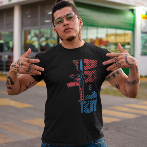 t-shirt-mockup-of-a-tattooed-man-showing-swag-on-the-street-32822